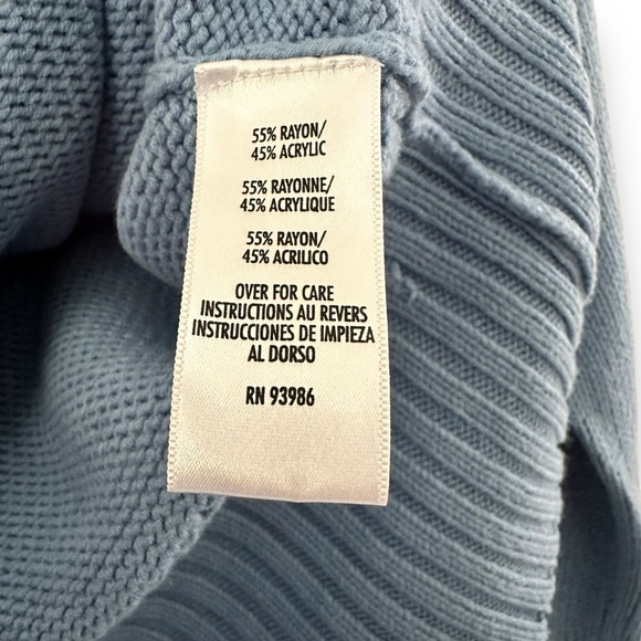 Vintage Casual Corner Annex Ice Blue Cardigan Sparkly Buttons Cottagecore XL - Picture 9 of 12